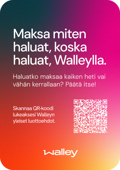 Walley instore print a5 sticker fi
