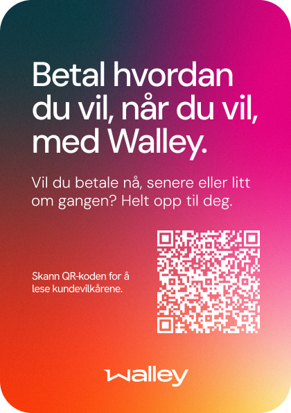 Walley instore print a5 sticker no