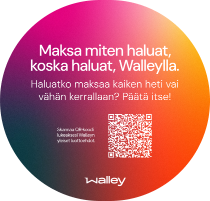 Walley instore print circle sticker fi