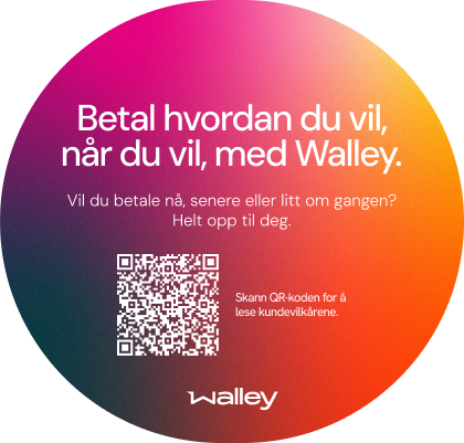 Walley instore print circle sticker no