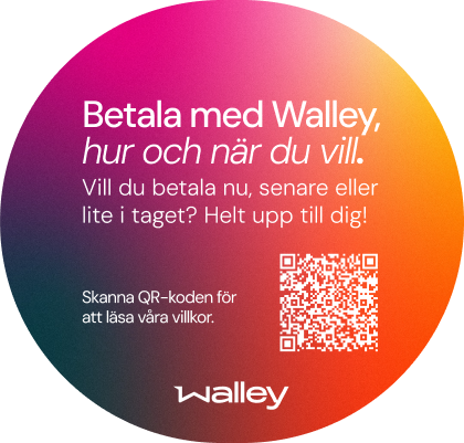 Walley instore print circle sticker se