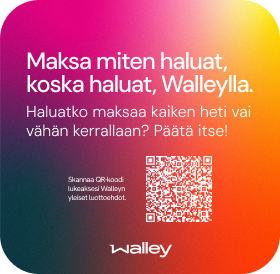 Walley instore print square sticker fi