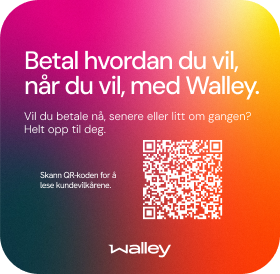 Walley instore print square sticker no